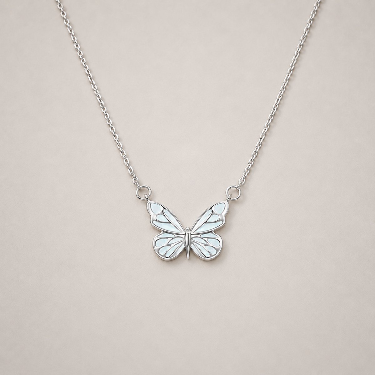 Luminous Butterfly Necklace