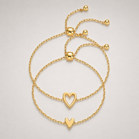 Twin Hearts Bracelet Set