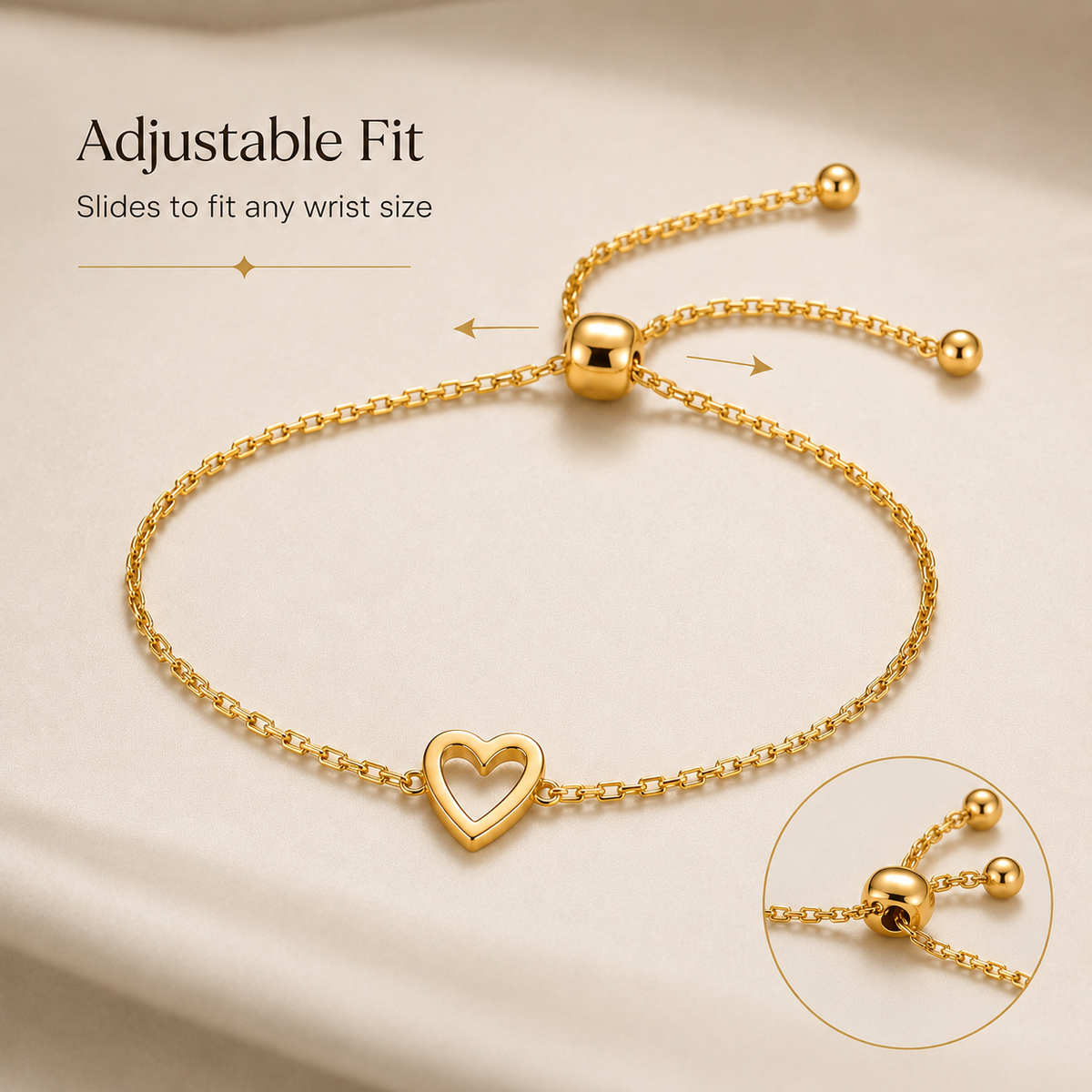 Twin Hearts Bracelet Set
