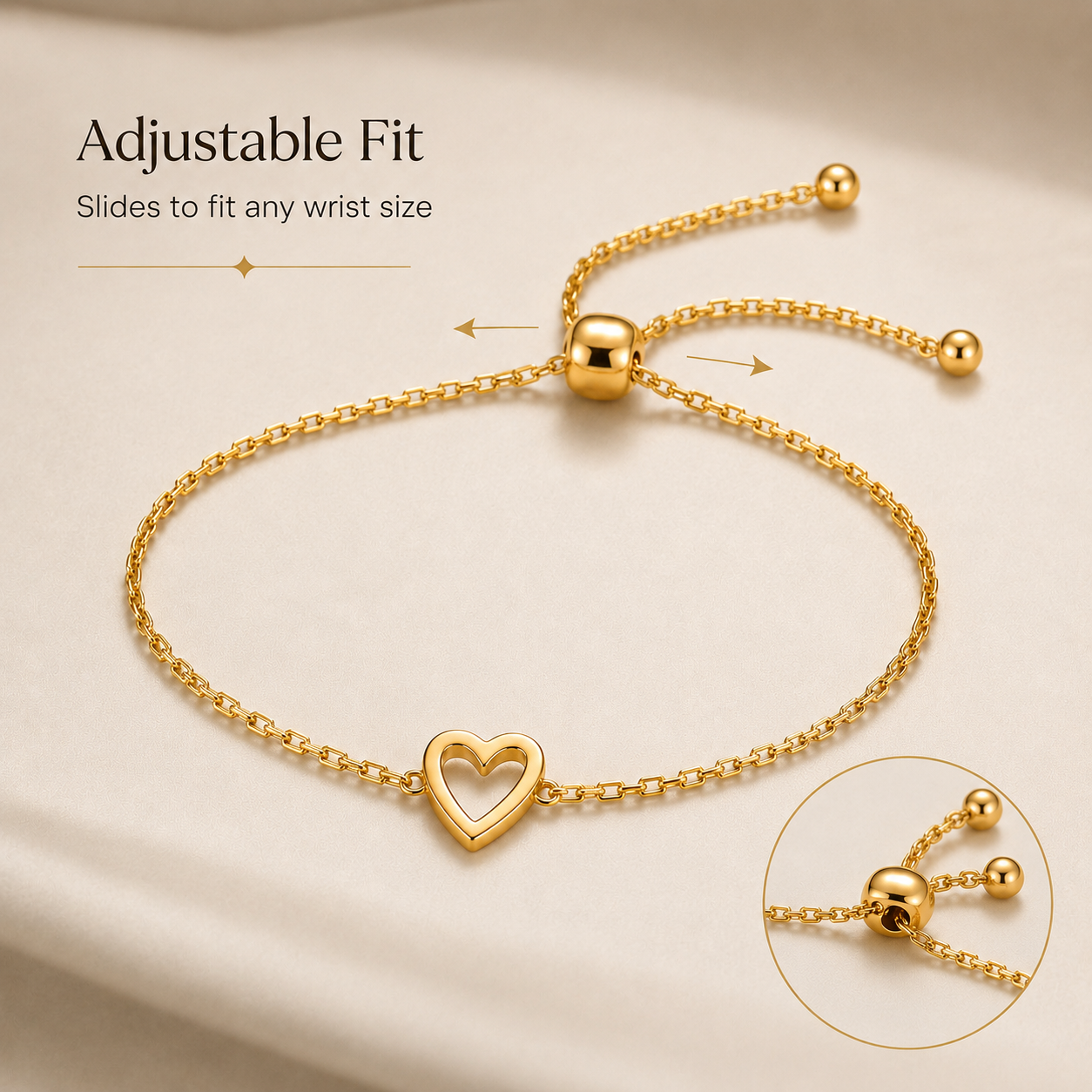 Twin Hearts Bracelet Set